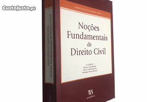 Noções fundamentais de Direito Civil - Mário Júlio de Almeida Costa