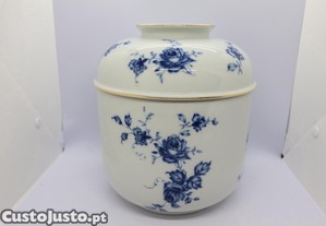 Pote com tampa Floral Azul Vista Alegre 1971