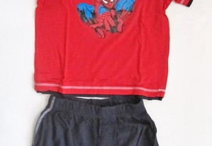 Pijama de Criança Vermelho Marvel Homem Aranha Original
