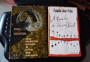 Obras de Nikos Kazantzaki e Camilo José Cela