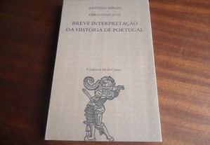 "Breve Interpretação da História de Portugal" de António Sérgio - 12ª Edição de 1985