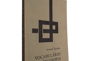 Vocabulário de filosofia - Armand Cuvillier