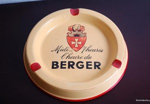 Cinzeiro antigo aperitivo francês Berger cerâmica