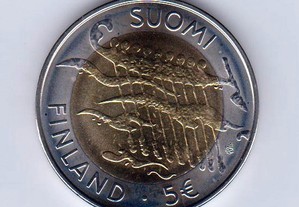 5 euro Finlândia 2007 Independência