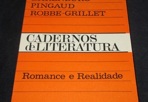 Livro Romance e Realidade Sartre Ehrenburg Pingaud Robbe-Grillet