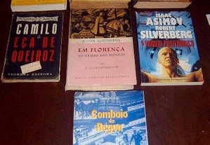 Lote de 6 livros, varios temas, Camilo e Eça