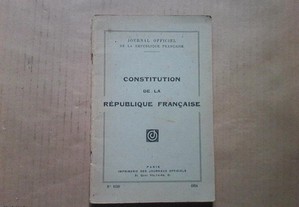 Constitution de la Republique Française