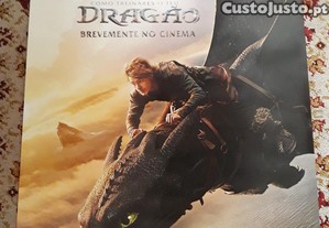 Cartaz cinema - Como treinares o teu drago - portes includos