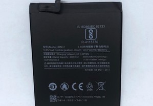 Bateria Original Xiaomi Mi A1 / Xiaomi Redmi Note 5A / Xiaomi Redmi S2 - BN31