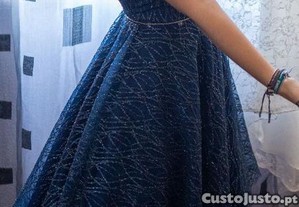 Vestido Festa Azul