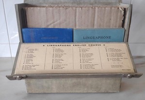 LINGUAPHONE - Curso de Inglês/português em discos de Vinil