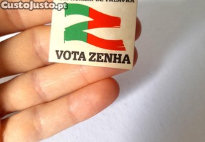 Autocolante Vintage Poltico Salgado Zenha Coleo Anos 80