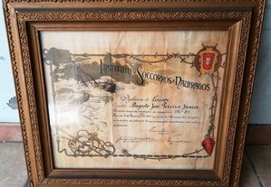 Diploma do Instituto de Socorros a Náufragos