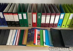 Lote de 45 pastas dossiers arquivo