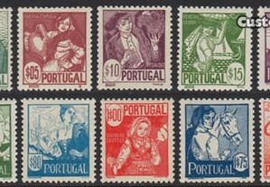 Selos de Portugal 1941-Afinsa 607/616 MVLH