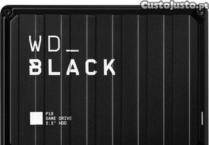 Disco HDD Externo WD_Black P10 Game Drive 5TB (Preto - 5 TB - USB 3.2)