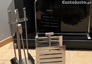 Acessórios em Inox para Lareira