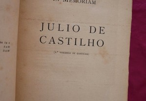 In Memoriam de Júlio de Castilho. 2 Visconde de C