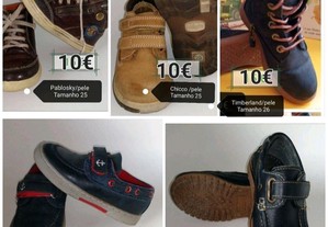 Botas calçado chicco, Guimarães, pablosky, timberland, pisamonas...