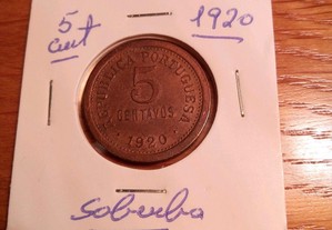 5 Centavos 1920 Difícil