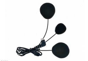 Microfone e auscultadores para intercomunicador (USB-C) Capacete fechado ou integral