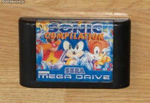 Mega Drive: Sonic Compilation (tem 3 jogos)