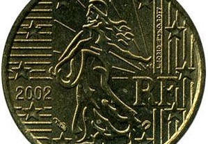Moeda de Euro - França 10 Cêntimos 2002