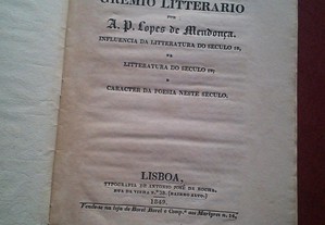 Lopes de Mendonça-Curso de Literatura Professado...-1849