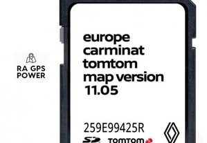 RENAULT - Cartão SD GPS TomTom OLD Carminat Mapa Europa - V11.05 2024