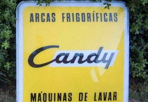 Painel publicitário Candy vintage acrílico arcas