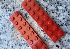 Lote 4 - Peças Lego - Vermelhas 8x2