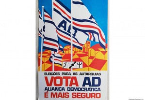 Cartaz político / propaganda AD Eleições autárquicas de 1979 e outros