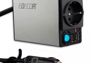 EDECOA Inversor 300W Carregador de carro 12v a 230v