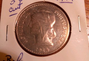 50 Centavos 1914 Prata