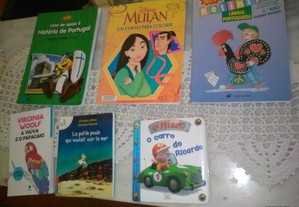Conjunto de 7 Livros Infantis Diversos