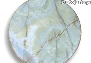 Tampo de mesa de onix 75x2,5cm