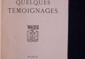 Témoignages - Paul Bourget - 1ª Edição, 1928