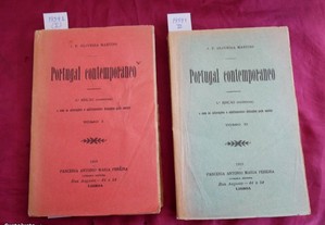 Portugal Contemporâneo J. P. Oliveira Martins. 5ª Edição 1919.