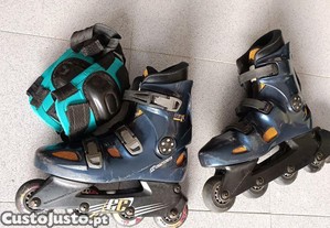 Patins em linha+Joelheiras CC