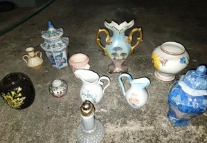 Vários artigos de porcelana