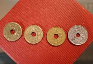 4 moedas comemorativas Espanha