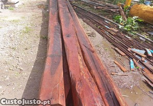 Vigas de carvalho com 8.5 metros 20x20 e outras 6 meteos