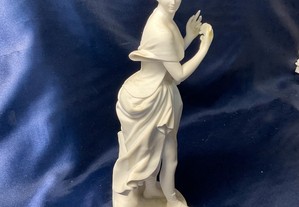 Vista alegre escultura em biscuit branco Alt,29 cm