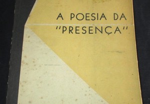Livro A Poesia da Presença Adolfo Casais Monteiro