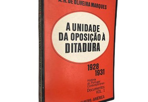A unidade da oposição à ditadura (1928-1931) - A. H. Oliveira Marques