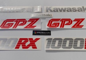 Kawasaki GPZ 1000 RX 1986 1988 stickers decal pegatinas graphics Aufkleber pegatinas