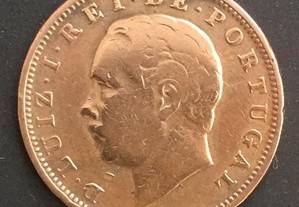 Moeda de 20 reis em bronze - D. Luís I - 1882