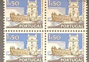 Quadra selos novos - Paísagens e Monumentos 1$50 - 1974