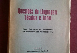 José Inez Louro-Questões de Linguagem Técnica e Geral-1941