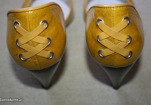 Sapatos amarelos com laço Lilly Bliss tamanho 37